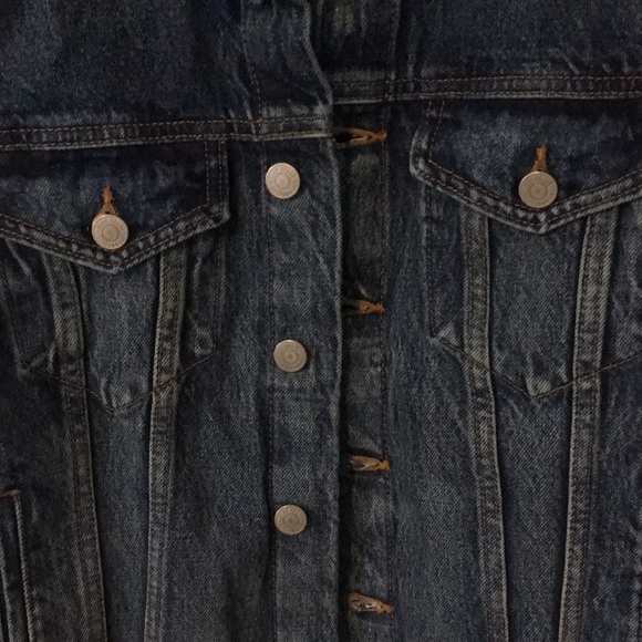 Lucky Brand distressed jean jacket - Picture 3 of 15